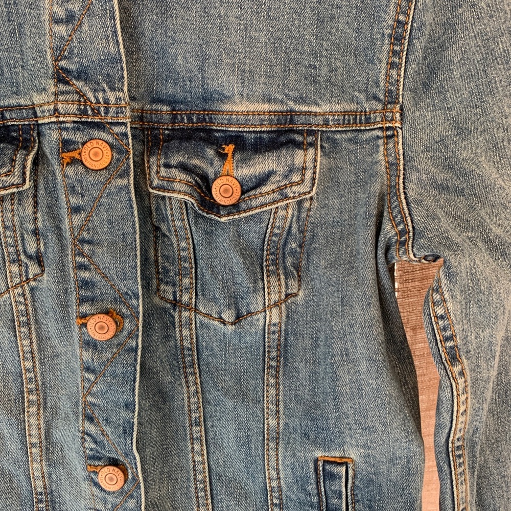 Medium Wash Classic Jean Jacket Size M - Picture 3 of 5